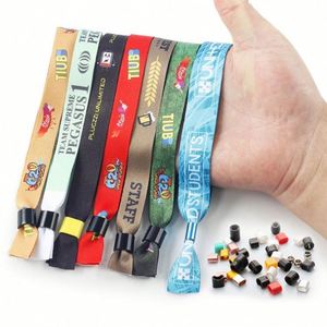 Pulsera Ajustable de Poliéster con Tela Personalizable para Conciertos, Sublimación Promocional, Pulseras Personalizables - Product Image 2