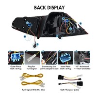 Feux arrière LED pour Golf 7 (2013-2020) et Golf 7.5 – Feux stop, clignotants dynamiques et animation – Accessoire automobile