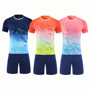 ชุดฟุตบอลกางเกงขาสั้นผ้าโพลีเอสเตอร์ New100 % ผ้าแห้งเร็วชุดฟุตบอลสำหรับเด็กปรับแต่งได้ทุกเพศแบบอัตโนมัติ - Product Image 4