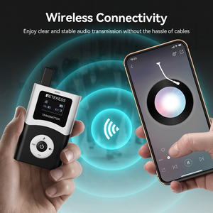 <b>Wireless</b> Digital tourist guide System equipment kit with Bone Conduction assistive Listening <b>Receiving</b> Earphones for Senior tour - Product Image 5