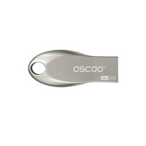 OscOO Metal <b>USB</b> <b>Flash</b> <b>Drive</b> 16GB USB2.0 Silver Color For Data Storage - Product Image 1