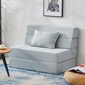 Materasso Pieghevole, Divano Letto Pieghevole, Topper Materasso in Schiuma ad Alta Densità da 4 Pollici, Letto Portatile per Ospiti con Rivestimento Rimovibile e Lavabile - Product Image 3