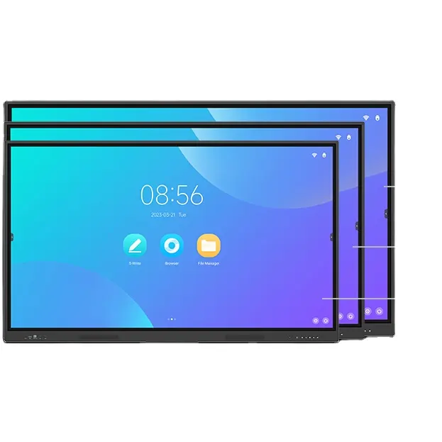 86 Digital Whiteboard 4K Display all in one pc smart classroom board android system 4k lcd display interactive flat panel