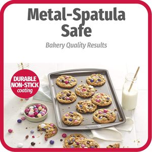 Set Loyang Panggang Baja Anti Lengket, Aman untuk Mesin Cuci Piring, Ukuran Standar untuk Roti dan Kue, Loyang untuk Oven - Product Image 5