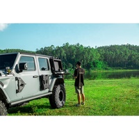 Boîte de rangement multifonctionnelle en aluminium Maiker Tacmolle Series avec table pliante pour accessoires Jeep Wrangler JL