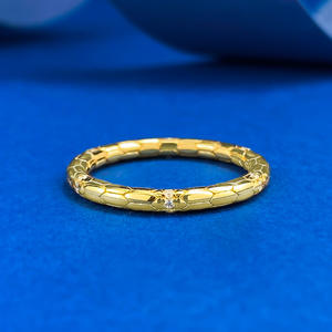 2025 nouvelle bague Joker de luxe minimaliste en argent S925 avec serpent <span class=keywords><strong>esprit</strong></span> plaqué or et queue bijoux en Zircon à la mode pour anniversaire - Product Image 6