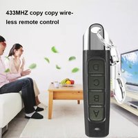 Télécommande universelle 433mhz 4 canaux pour ouvre-porte de garage Duplicateur de télécommande Clone Code de clonage Clé de voiture Code fixe