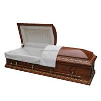 Ataúd funerario de madera de alta calidad, equipo funerario de china, venta al por mayor