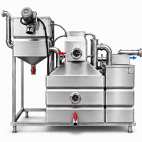 Séparateur d'eau et d'huile industriel pour restaurant, cuve de récupération de graisse automatique avec interrupteur à flotteur, filtre à eaux usées en acier inoxydable