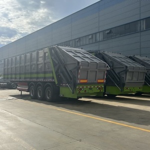 <strong>Big</strong> Heavy Garbage Compractor Trailer <strong>Trucks</strong> 42m3 48m3 Smei Rear Loading Garbage Rusfue Vehicles Body Customize - Product Image 5