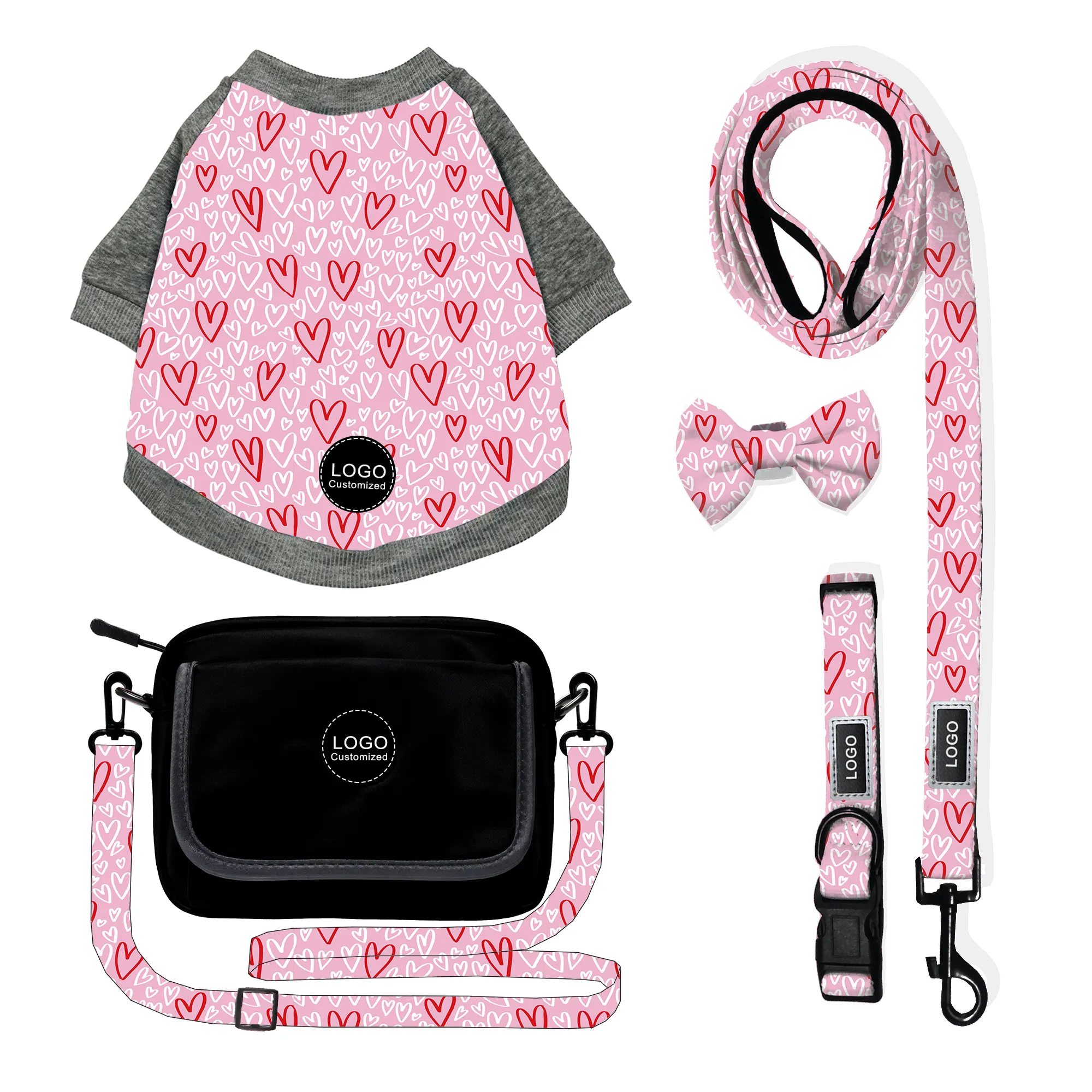 Dog Cloth 2022 Summer Puppy Dog Camisas com Leash Collar Padrão personalizado Roupas de alta qualidade Vestidos T-shirts Algodão Cartoon