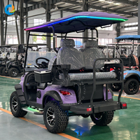 Mobil Golf Listrik Mewah Robetaa 48 Volt Legal Jalan Raya, Baterai Lithium 72V, 4 Kursi untuk Antar-Jemput Bandara