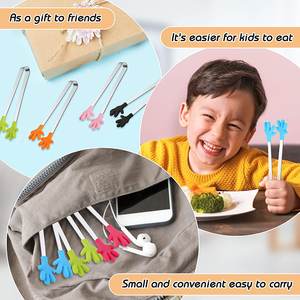 Colorful <strong>Hand</strong> Shape Mini Kid <strong>Tongs</strong> Stainless Steel Serving Food <strong>Tongs</strong> Silicone Mini Food Ice <strong>Tong</strong> Silicone Food Clip - Product Image 5