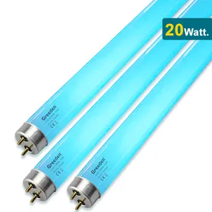 UV-A מסמר תאורה פלורסנט uv t8 20w תחליף uv ג 'ל מכונת ציפורניים אמנות ריפוי מנורת ce rohs rohs