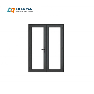 Portes d'entrée étanches certifiées américaines, rupture de pont thermique, aluminium, double vitrage, portes françaises pour maisons - Product Image 4