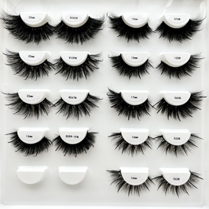 Pestañas Postizas de Marca Privada, Tipo Tira Superior e Inferior, con Aspecto de Extensión, 25mm, Efecto Spike Wispy, Venta al por Mayor, Hechas a Mano, de Visón Esponjoso - Product Image 2