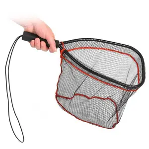 WeiHe lega di alluminio pesca a mosca trota guadino Set maglia trota cattura telaio in gomma maniglia palo portatile telescopico Dip Nets