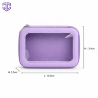 Pochette cosmétique transparente à fermeture éclair, sac de voyage transparent pour maquillage, organiseur de grande capacité, étui multifonctionnel