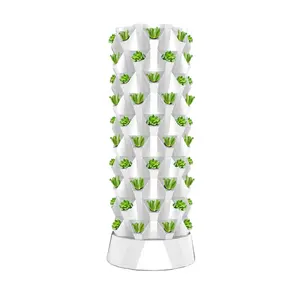 80 Pots Hydroponics Tower Set Pineapple Tower Aeroponics Growing Kit for Indoor &Outdoor plants