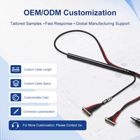 Cable coaxial micro LVDS personalizado de 30 pines y paso de 0,5 mm para pantalla dual de portátil con soporte OEM, ODM y EMS