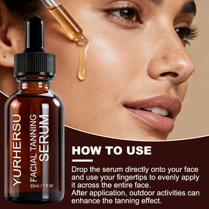 Facial <strong>Tanning</strong> Serum Long Lasting Sunless Tan Bronze Color Tan <strong>Tanning</strong> Drops Natural Looking Self <strong>Tanning</strong> <strong>Face</strong> Serum - Product Image 6