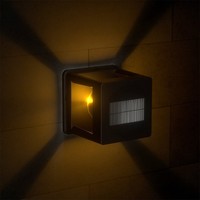 Économie d'énergie Détection de mouvement Solaire Populaire Extérieur Étanche Activé Montage Mural Extérieur Led Solaire Jardin Lumière