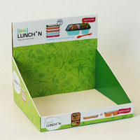 Exhibidor de Cartón Personalizado para Productos Populares, Caja Publicitaria Giratoria Moderna, Plegable, Compacta, para Mostrador o Mesa