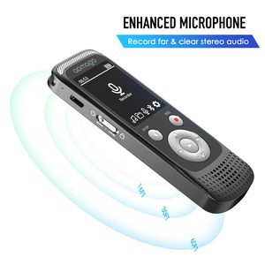 Gran oferta grabadora de Audio portátil recargable activada por voz con auriculares para reuniones y grabación telefónica - Product Image 3