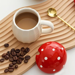 Tái Sử Dụng Handmade Sáng Tạo Sứ Dễ Thương Nấm Cốc Văn Phòng Trà Nước Cốc Cà Phê Tùy Chỉnh <span class=keywords><strong>3D</strong></span> Sang Trọng Gốm Cốc Cà Phê Với Nắp - Product Image 2