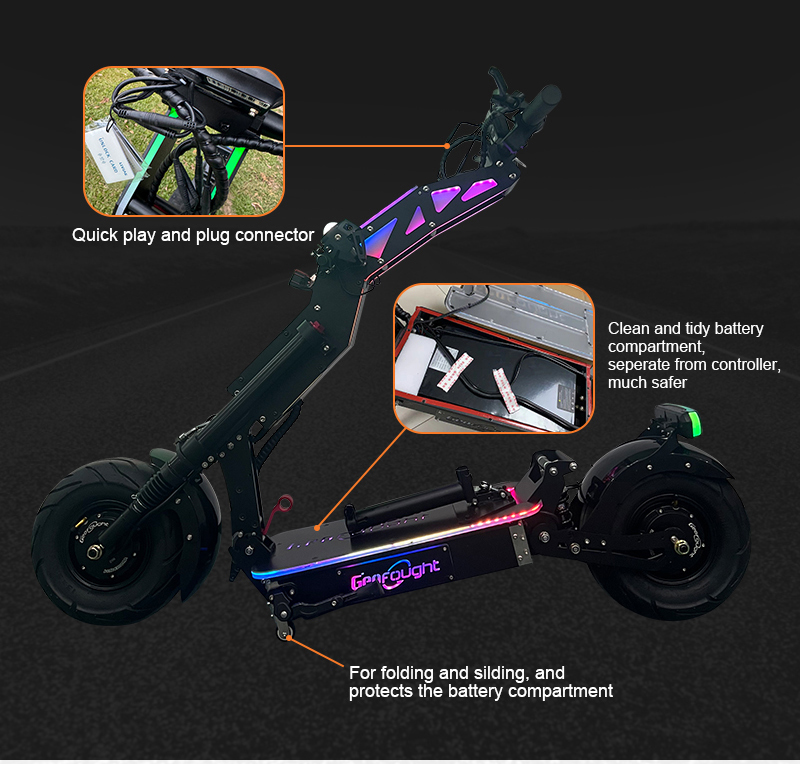 10000W G14 Electric Scooter - Long Range & Dual Motor Power