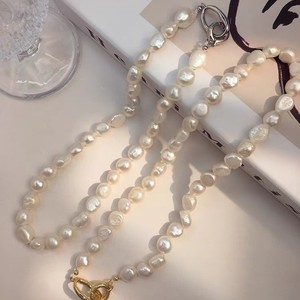 Collar de Perlas Naturales Irregulares de Dos Piezas, Estilo Barroco, Hecho a Mano, Collar de Moda - Product Image 2