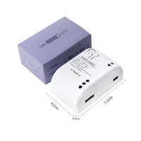 Interrupteur intelligent Wi-Fi Tuya 1 canal, relais à impulsions RF 433 MHz avec télécommande radio pour Alexa Google Home