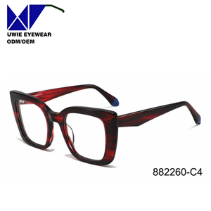 Gafas de Acetato con Lentes Planas, Montura Redonda 51-20-145, Bisagras Metálicas, Protección UV400, Anti-Radiación, Visión Nocturna, Cómodas, Estilo Personalizado, Empaque - Product Image 4