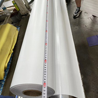 Bâche PVC ignifuge anti-UV 550g 1000D pour tente, tissu enduit PVC, rouleau de bâche PVC blanc pour tente