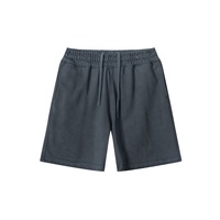 2024 personnalisé 280 GSM surdimensionné cordon lavage à l'acide Vintage Streetwear coton Polyester Shorts pour hommes