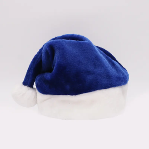 Décoration de fête de noël 29*39 court en peluche noël père noël cadeau chapeau rouge rose haute qualité <span class=keywords><strong>velours</strong></span> adulte chapeau de noël - Product Image 4