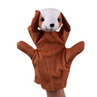 Nouveau Style gants à cinq doigts Jungle Animal marionnette poupée personnage zodiaque Animal gants en peluche famille jeu de rôle marionnettes à main