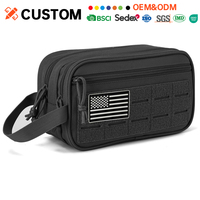 Trousse de Toilette Tactique en Polyester Durable pour Hommes, Petite Trousse de Rasage, Étui de Douche de Voyage, Pochettes Molle pour Outils EDC