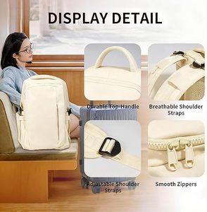 Mochila de Viaje para Mujer y Hombre, Mochila de Mano, Aprobada por Aerolíneas, Bolsa de Viaje Grande, Artículo Personal Aprobado para <span class=keywords><strong>Vuelos</strong></span> - Product Image 4