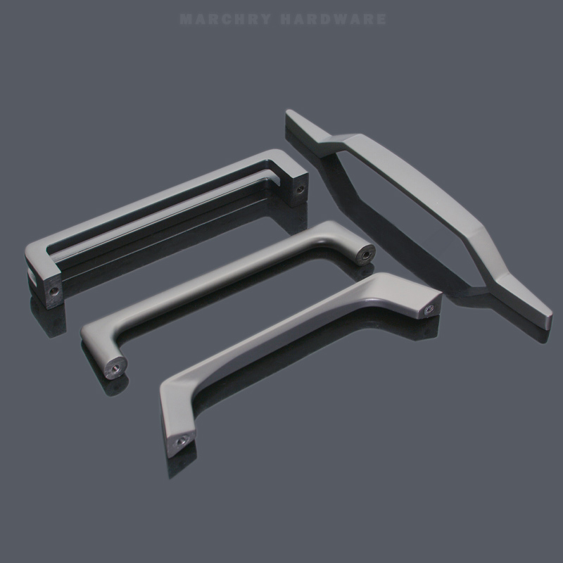 Gun Gray Furniture Handle Modern Color Smooth Surface Cabinet Handle