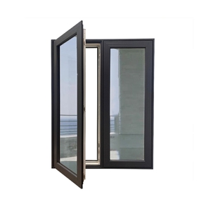 تصميم منتجات جديدة من بريما ، نافذة ألمنيوم زجاجية مزدوجة ، نافذة حديثة فرنسية - Product Image 4