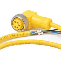 Connecteur de câble circulaire d'usine 7/8 pouces 10A étanche IP67 5 broches mâle/femelle pour terminaison tubulaire industrielle automobile