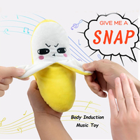 Piano musical interactif en peluche EPT avec détection de rythme, mignonnes poupées sensorielles en forme de fruits et légumes, pour bébés de 0 à 24 mois, Nouveauté 2026, Promotionnelle