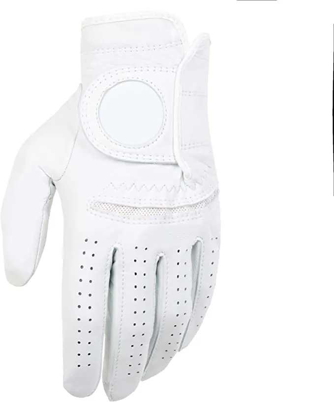 LOGO personnalisable en cuir blanc perle fournitures de Golf gants de Golf pour hommes à main droite