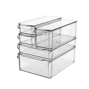 Boîtes de rangement rectangulaires transparentes pour réfrigérateur avec couvercle à clipser, qualité alimentaire, pour la conservation des légumes et des fruits dans la cuisine - Product Image 3