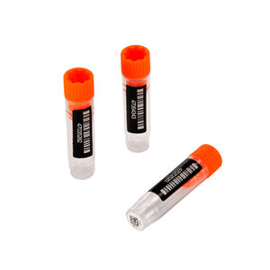 NADE 0,5 ml Tube à vis à filetage interne <span class=keywords><strong>Tetra</strong></span>-code avec code-barres 2D Data-Matrix + 1D et code lisible à l'œil humain, cryovials à code QR 4 en 1 - Product Image 2