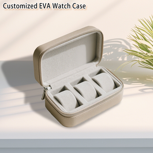 Nam và nữ EVA vỏ cứng không thấm nước hộp đồng hồ xách tay du lịch Trường hợp với màn hình đứng cho đồng hồ - Product Image 6
