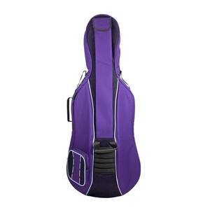 Estuche de transporte portátil para violonchelo, estuche ligero con relleno morado de 13x17, 3, 5x7 - Product Image 1