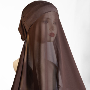Nuevo Conjunto <span class=keywords><strong>de</strong></span> Chal y Sombrero <span class=keywords><strong>de</strong></span> Gasa con Perlas <span class=keywords><strong>de</strong></span> Color Sólido, Diseño Integrado <span class=keywords><strong>de</strong></span> Gorro y Bufanda en una Sola Pieza, Práctico y Casual para Damas - Product Image 4
