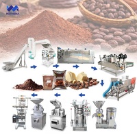 Machine de traitement des fèves de cacao pour la production de poudre de cacao en poudre, processus complet